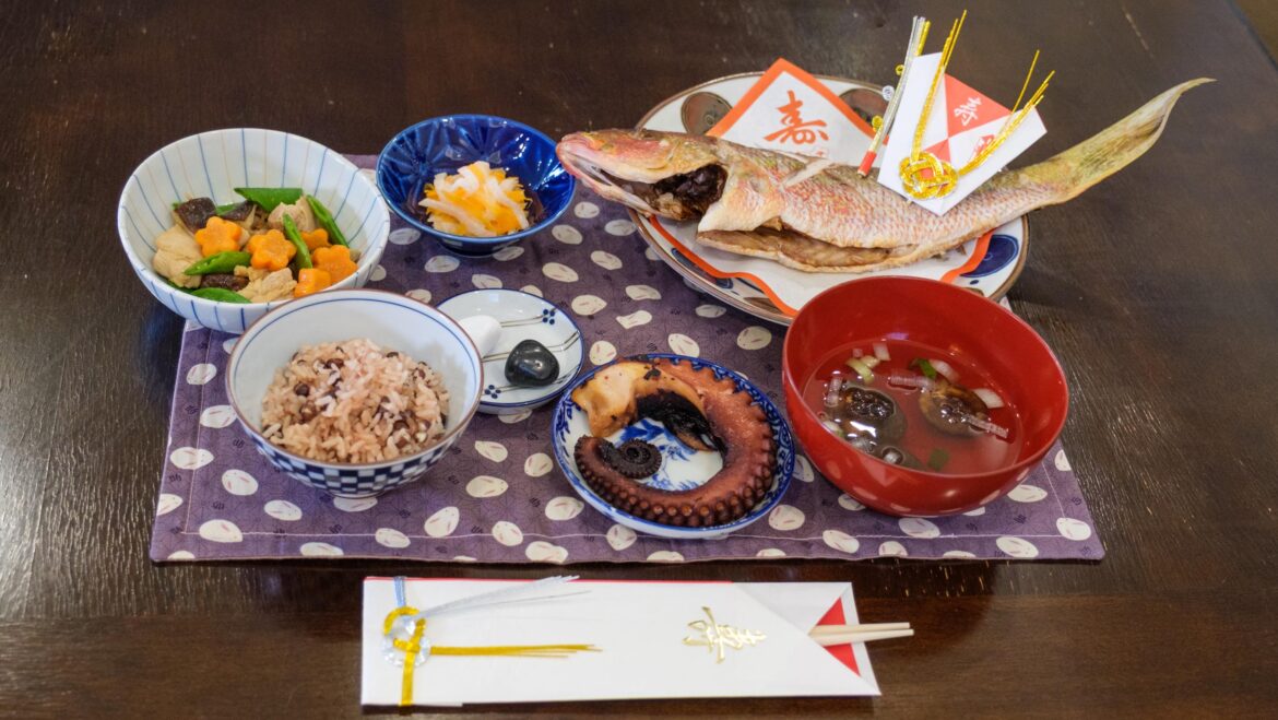 Okuizome (First meal) my wife made for my son