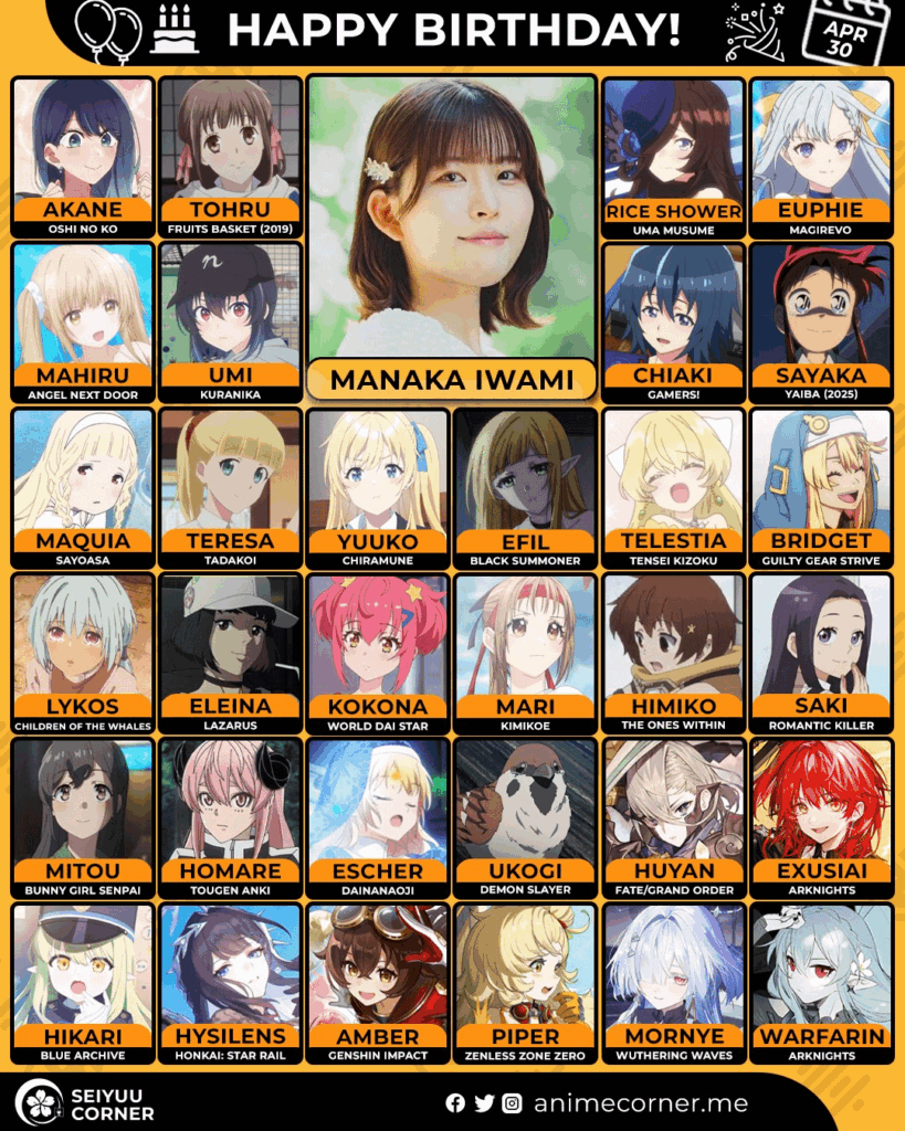 Happy birthday Manaka Iwami!