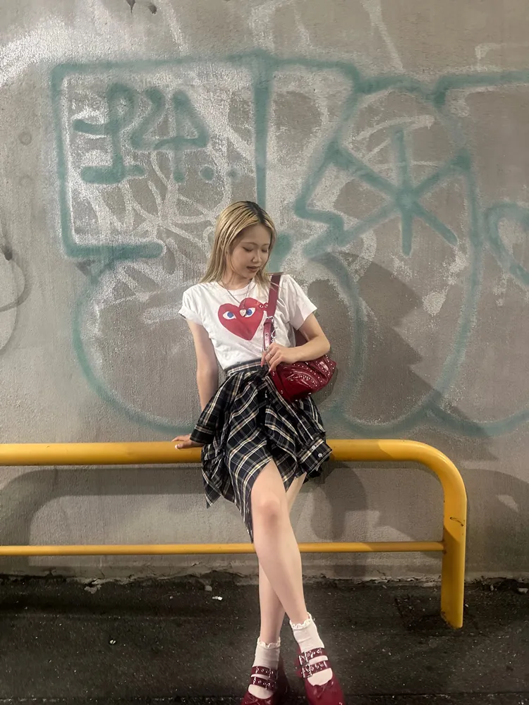 AKANE in casual clothes ©ORIX Buffaloes