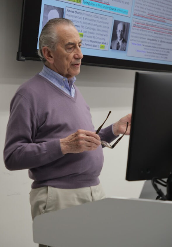 Professor Klein speaks about scientists in his lecture