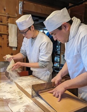 Masters of the soba noodles — refining their craft for 11 years.