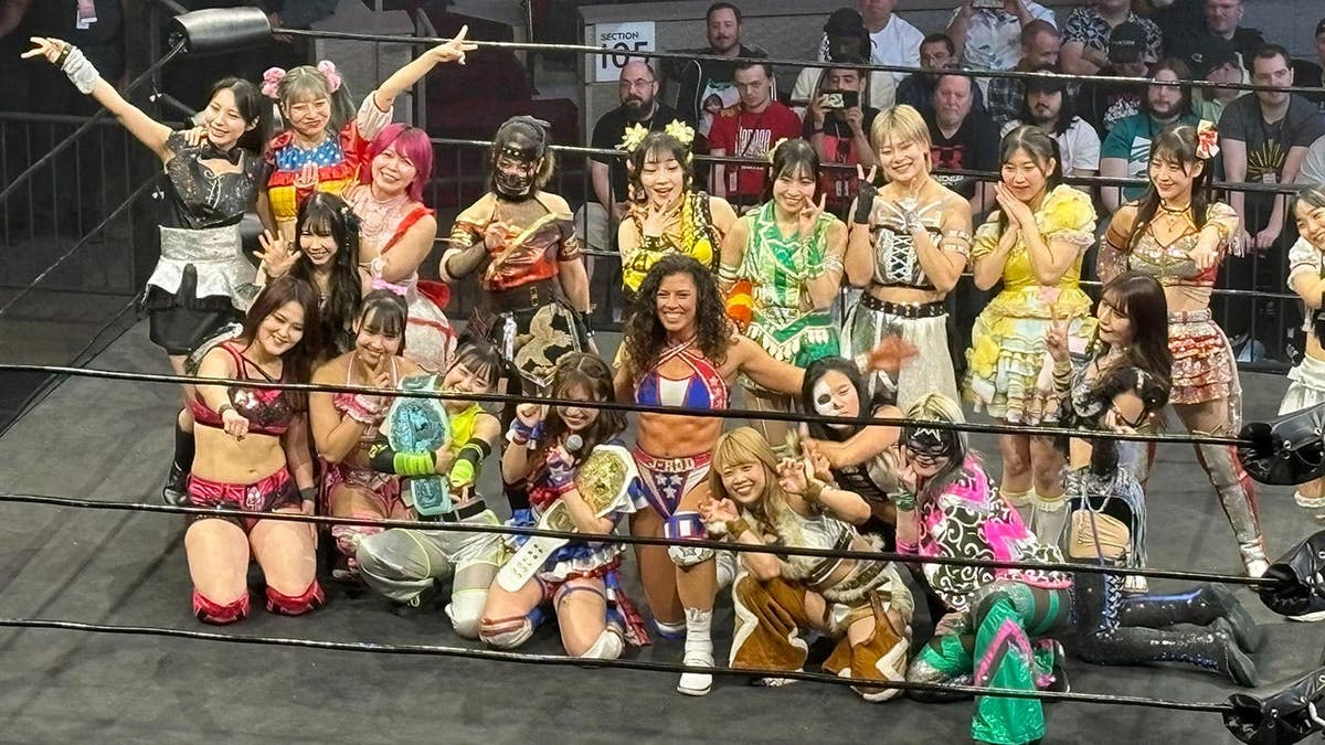 Tokyo Joshi wrestlers in the ring