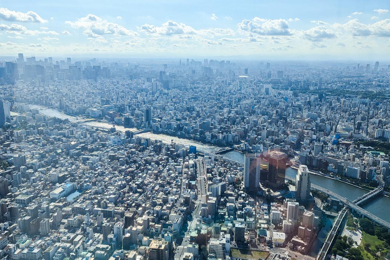 Aerial view of Japan