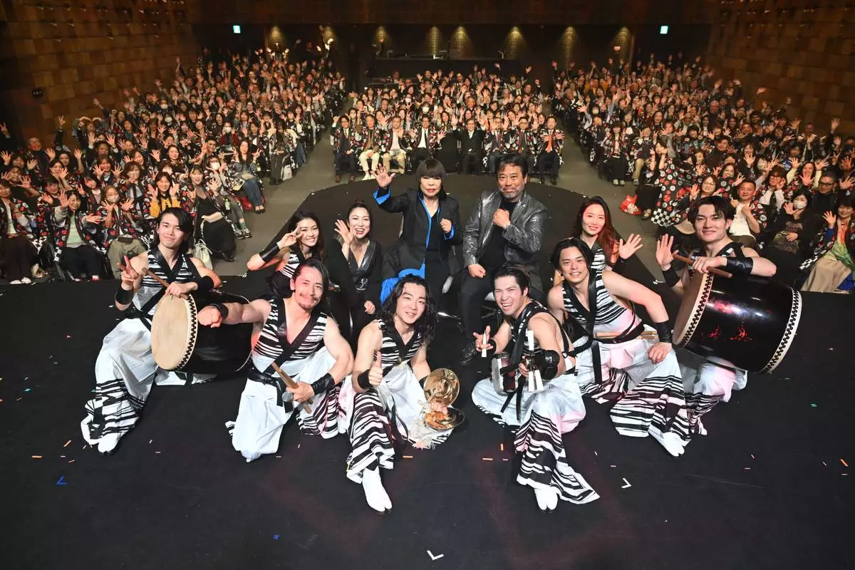 DRUM TAO THEATER KYOTO opened to a full house