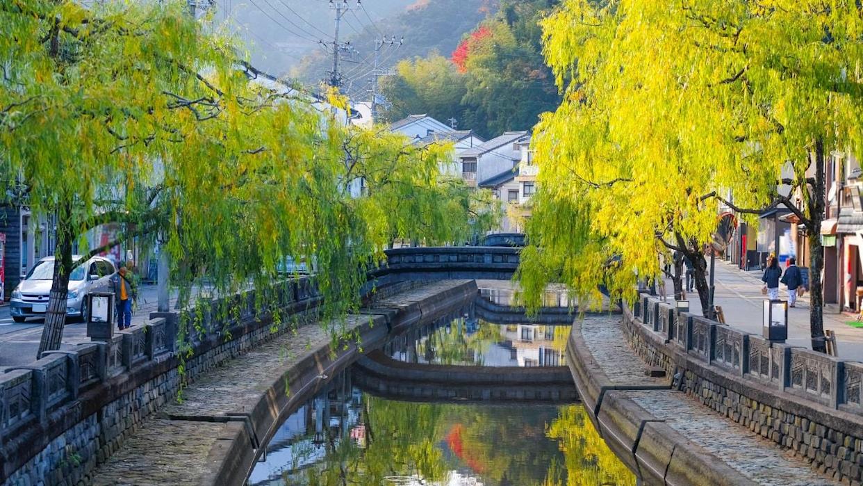 Kinosaki Onsen in Hyogo, Japan during autumn.