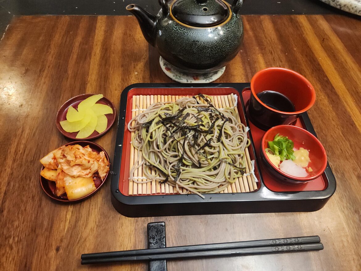 Zaru soba is ideal strep-throat food.