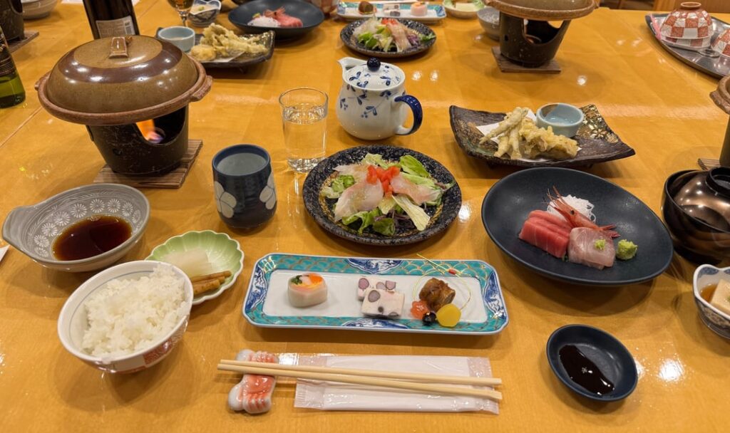 Meals I had at a private onsen ryokan in Hakone