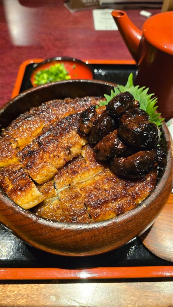 Kimoiri Hitsumabushi (grilled eel and eel liver) rice meal set