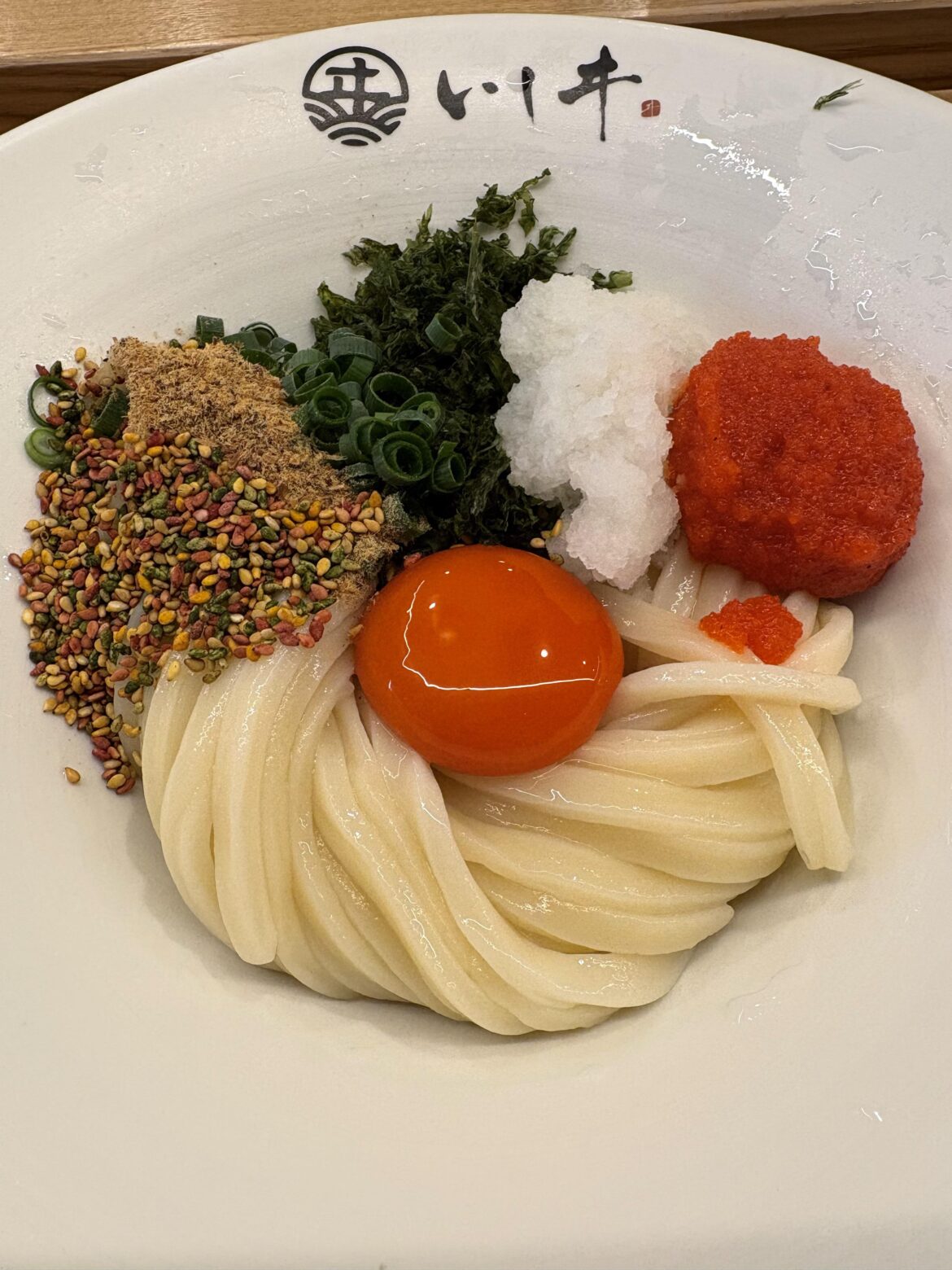 Mentaiko Udon at Menya ISHII, Fukuoka