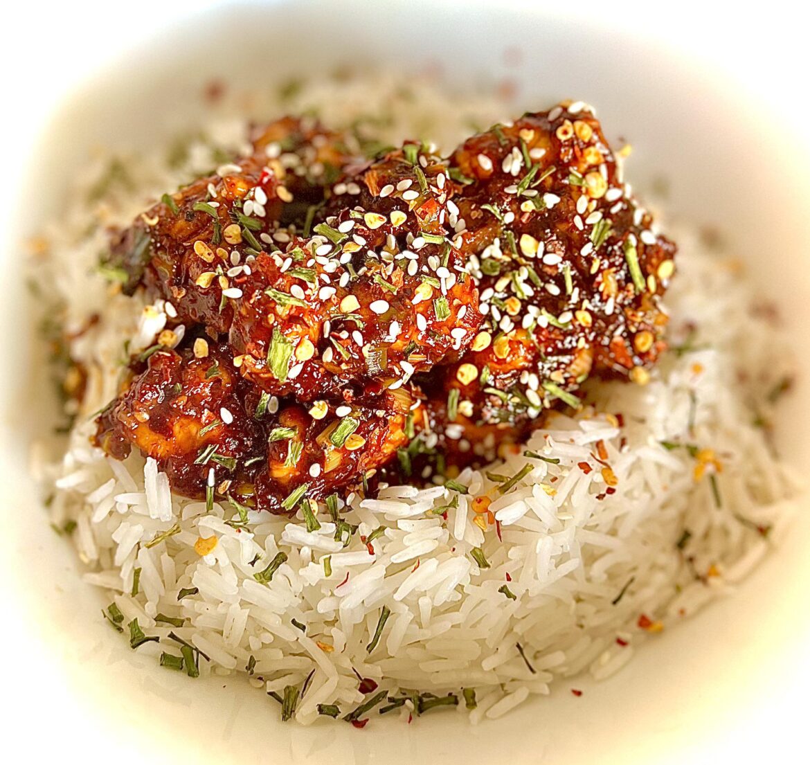 chicken teriyaki with rice