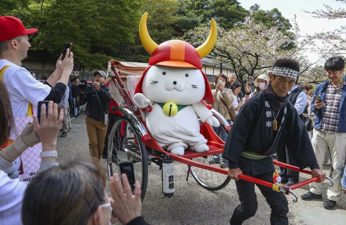 Hikonyan, Japan's beloved samurai helmet-wearing cat mascot, turns 20