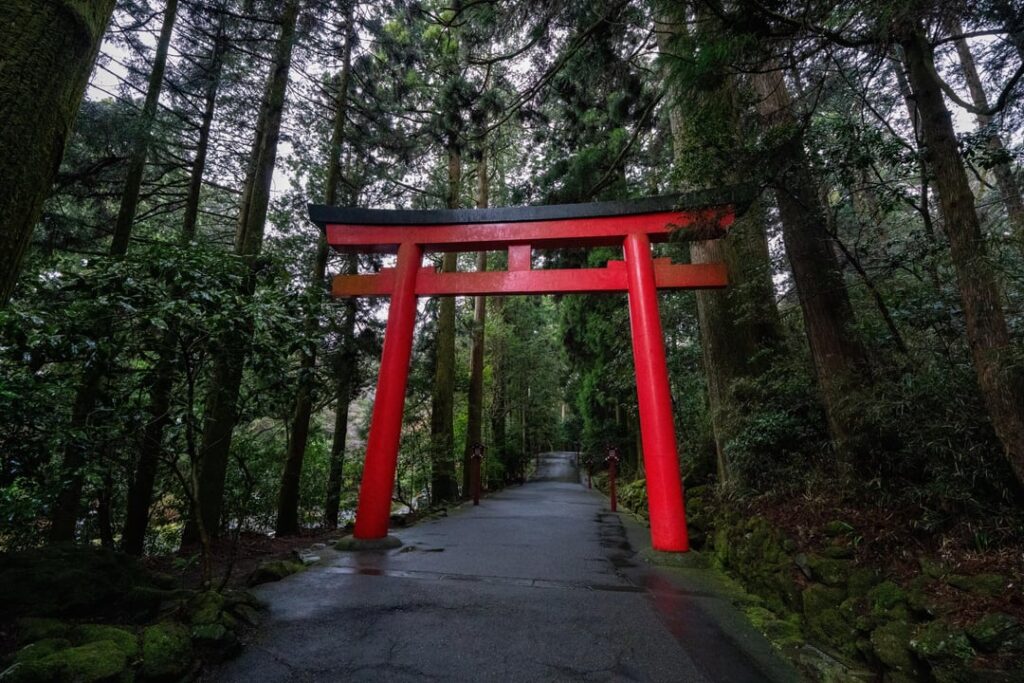 Rainy Day at Hokone Shrine