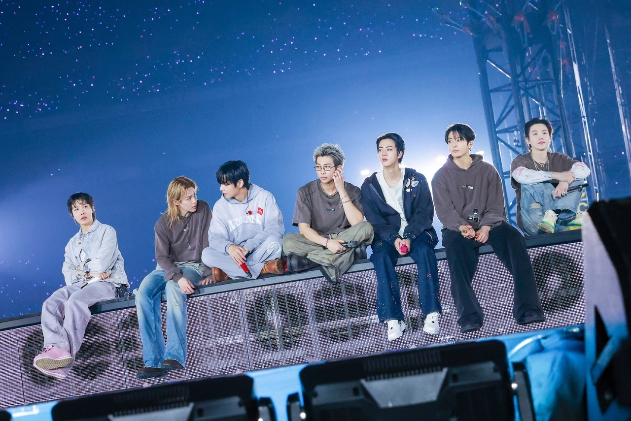 BTS at Tokyo Dome during their world tour "Arirang"   (Big Hit Entertainment)