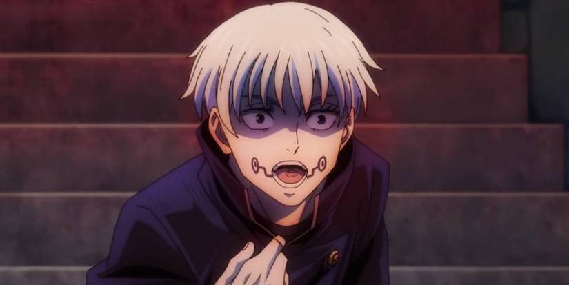 Inumaki Toge shouting with cursed speech