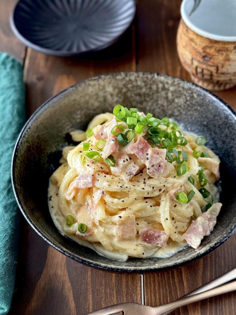 Easy Carbonara Udon
