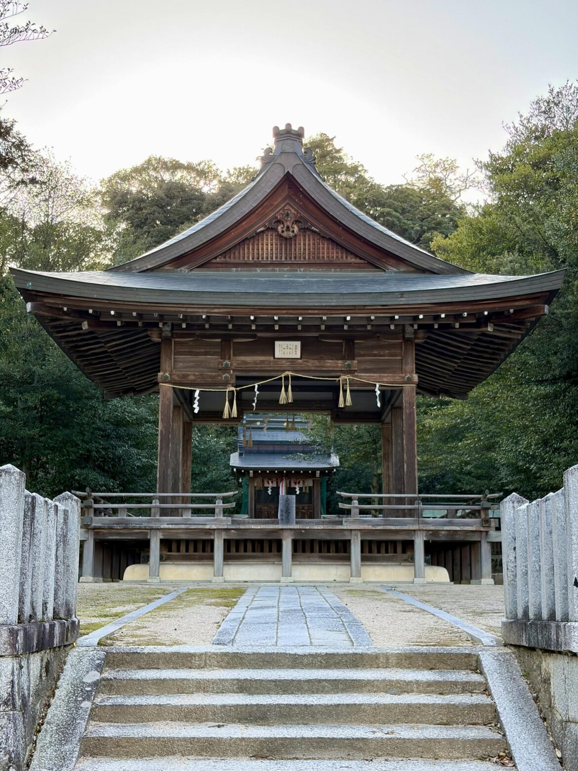 Hassho-jinja Shrine, Yesterday at Sunset