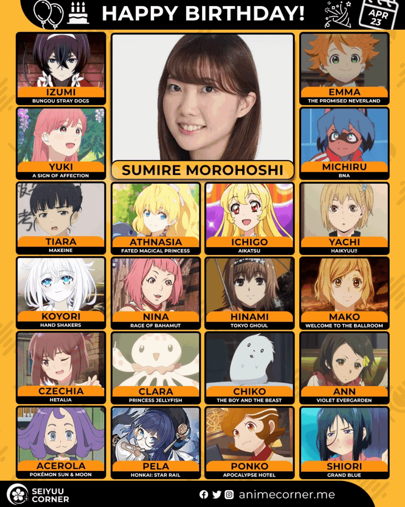 Happy birthday Sumire Morohoshi!