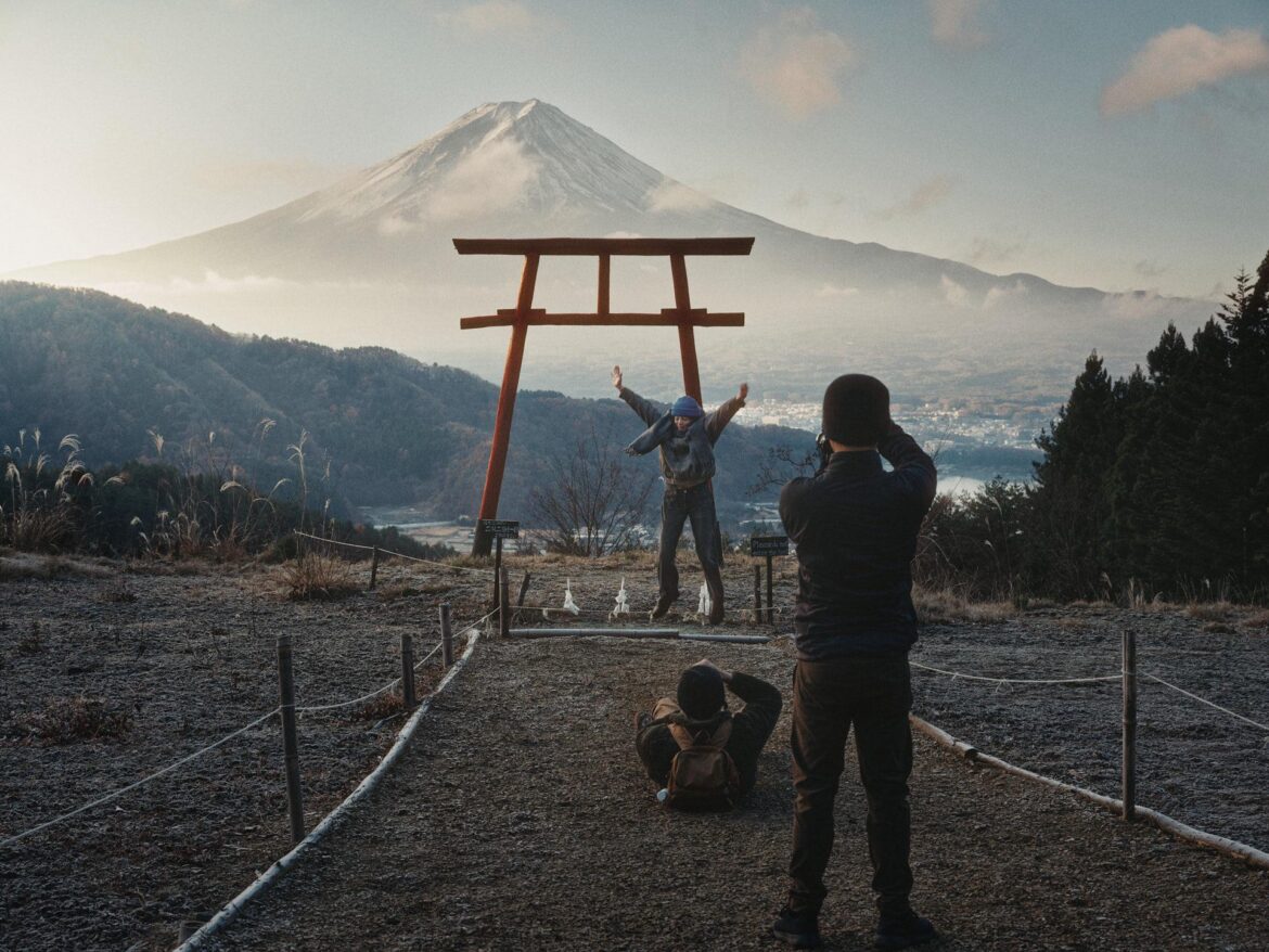 Everybody Gets A Selfie at Fujisan