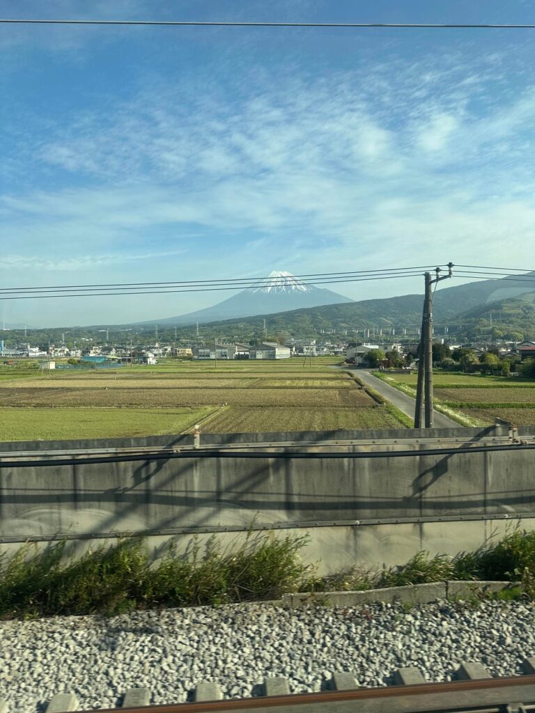 View of Mt. Fuji from the Shinkansen