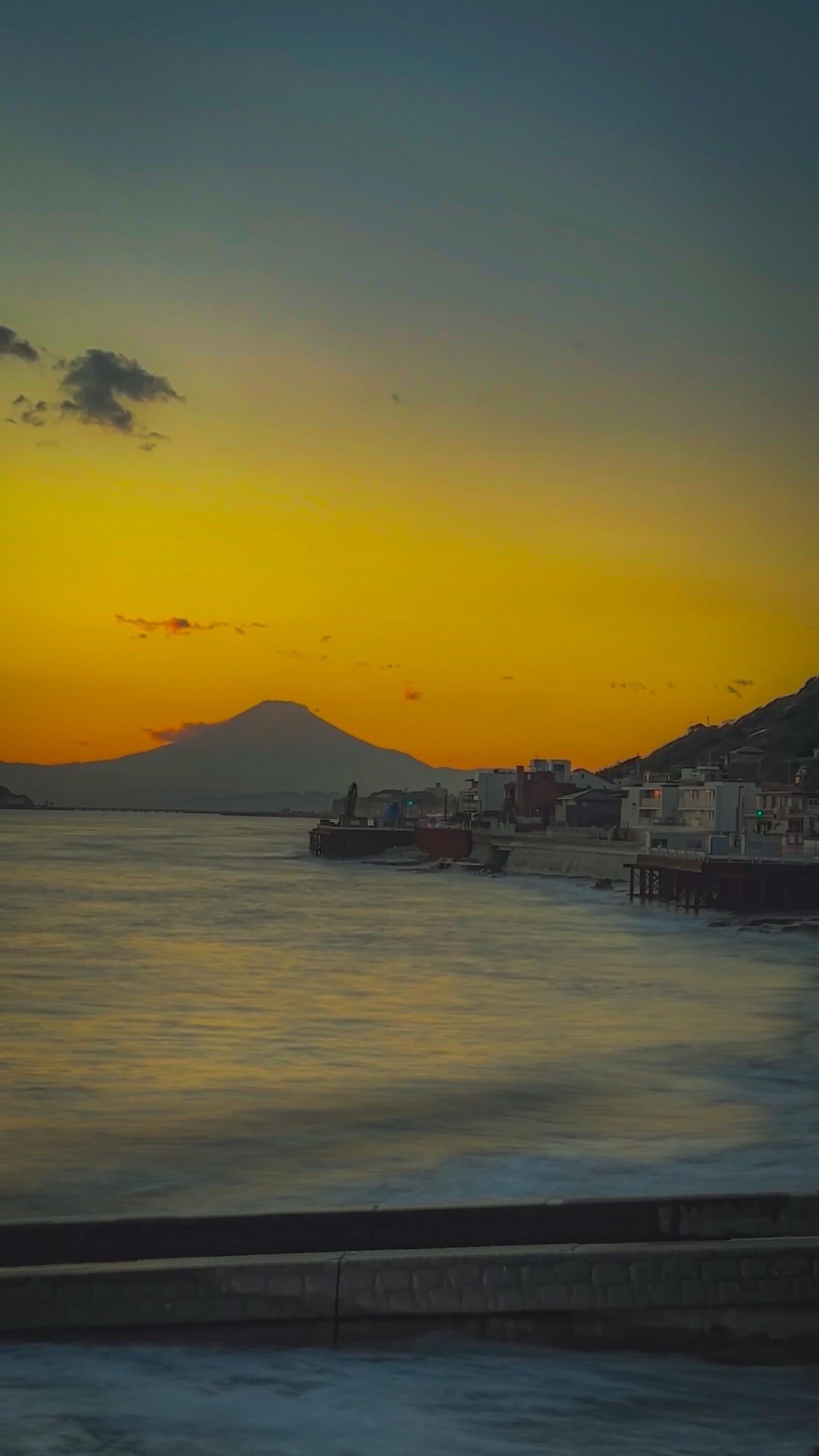 Sea, Sunset, FujiSan