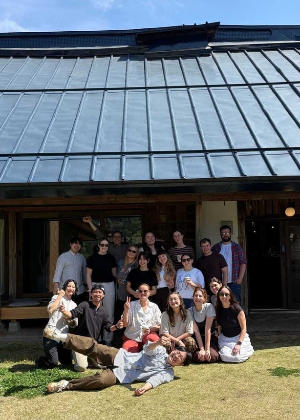 group of travel friends