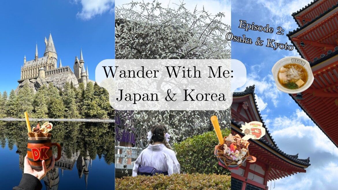 My FIRST Time in Japan & Korea | Yukatas in Kyoto 👘  and Universal Studios Japan 🎢