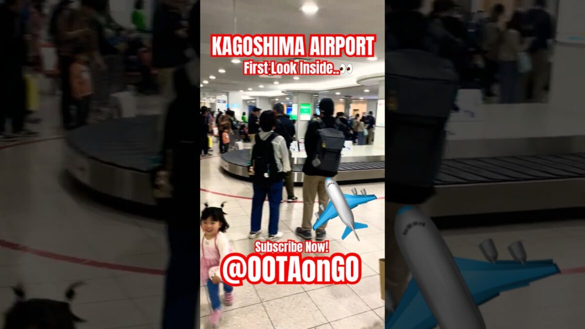 Inside Kagoshima Airport 🇯🇵✈️ (First Look at Southern Japan)