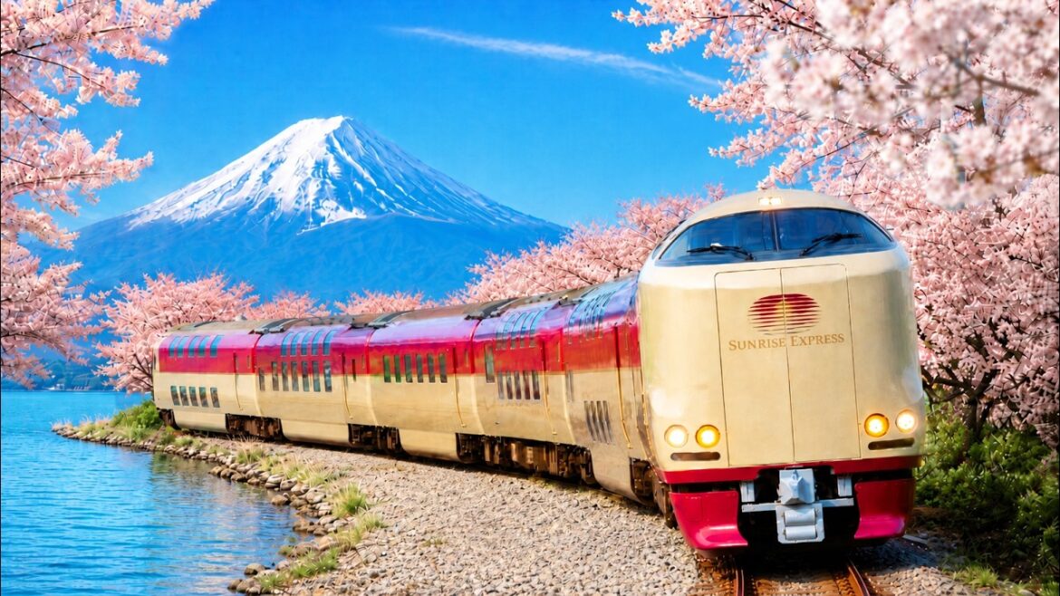 2 Day Scenic Mount Fuji SLEEPER Train Trip! | 🇯🇵 Japan Cherry Blossoms