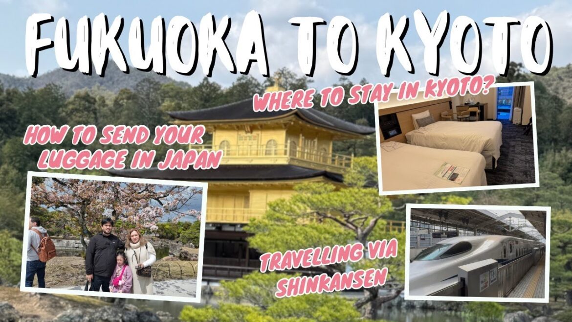 Travel Vlog | Shinkansen ride from Fukuoka to Kyoto | Send luggage in Japan | Where to stay in Kyoto