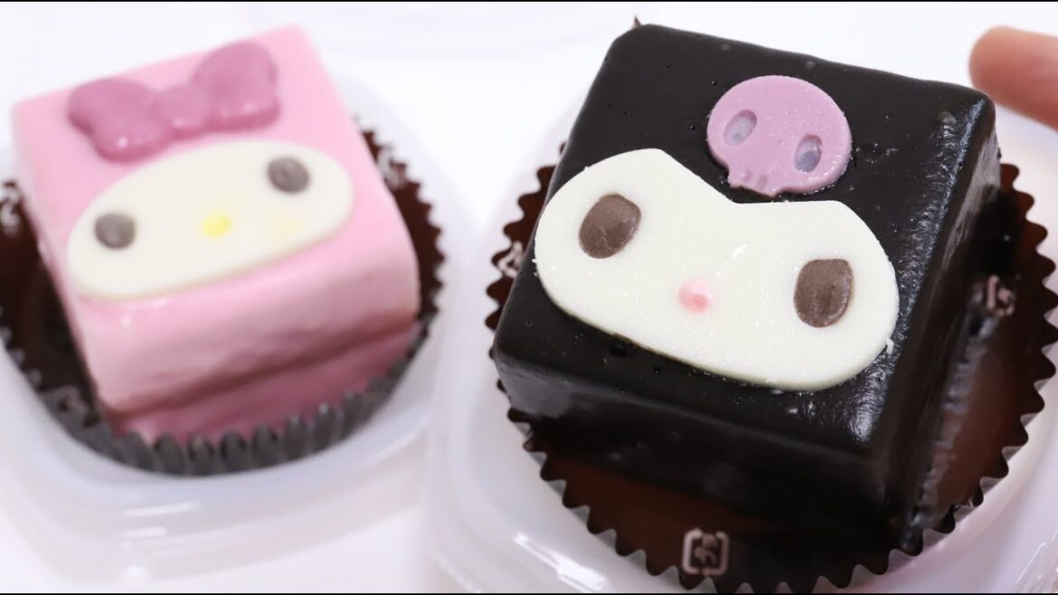 Kuromi and My Melody Cube Cake 7 Eleven Sweets