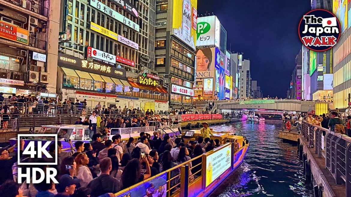 Crazy Golden Week Crowds in Dotonbori & Namba – Osaka Night Walk | Japan | 4K HDR
