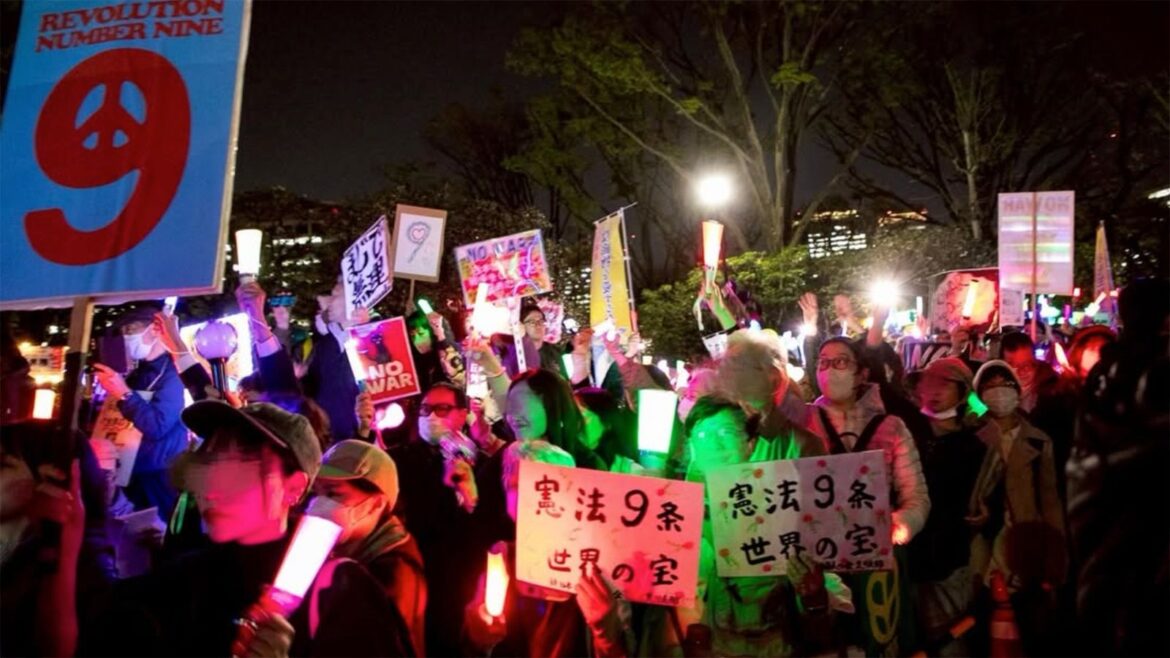 Mass protests in Japan against war and remilitarisation