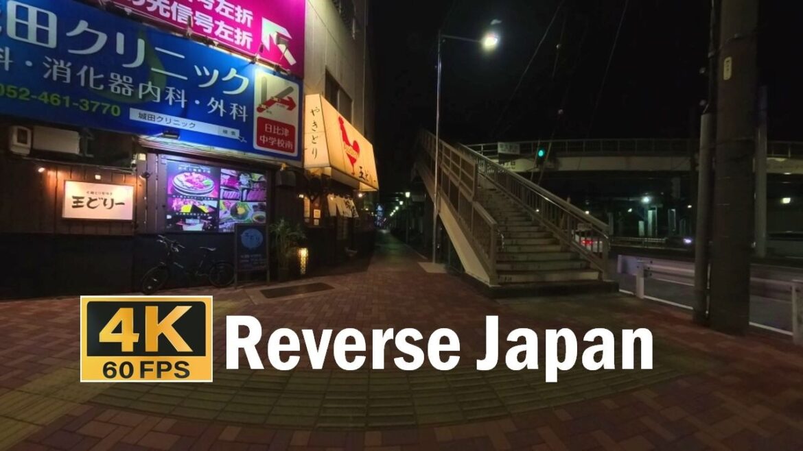 [going home] | Reverse Japan: 4K ASMR Walking Tour in Nagoya