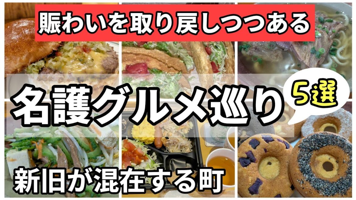 【沖縄の真ん中】激旨ハンバーガー・タコス・罪悪感0のしまドーナッツ新グルメ満載の名護グルメ食べ歩き❤️