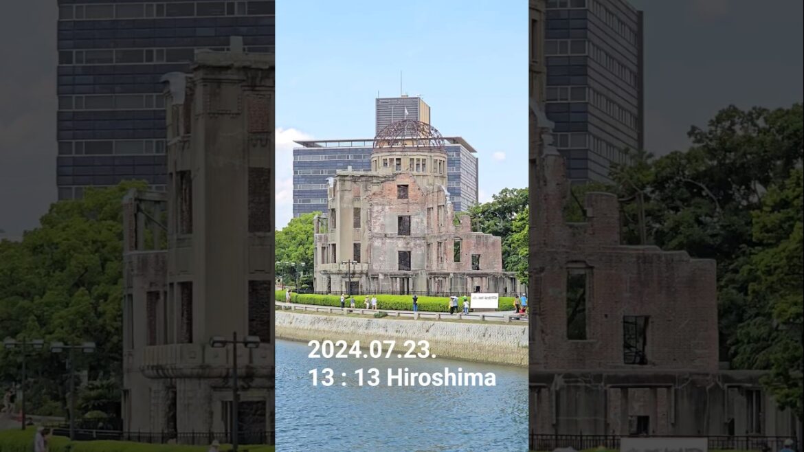1945 Hiroshima Atomic bomb dome Japan 4K