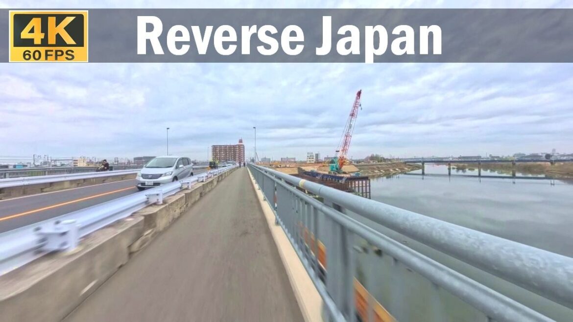 [along the river] | Reverse Japan: 4K ASMR Walking Tour in Nagoya