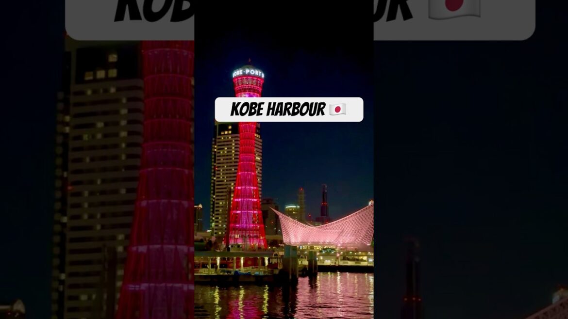 🌆 Kobe Harbour bei Nacht 🇯🇵 | Lichter, Meer & Skyline #travel #meinschiff #asiatravel #japan