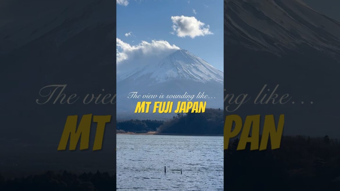 🏔️EPIC view of Mount Fuji - knowing when is Mount Fuji is visible is the Key when visiting Japan!