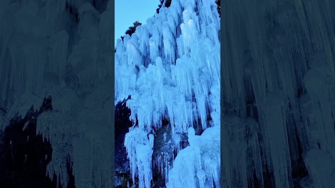 Ice waterfall #icewater #toyota #aichiprefecture #aichiken