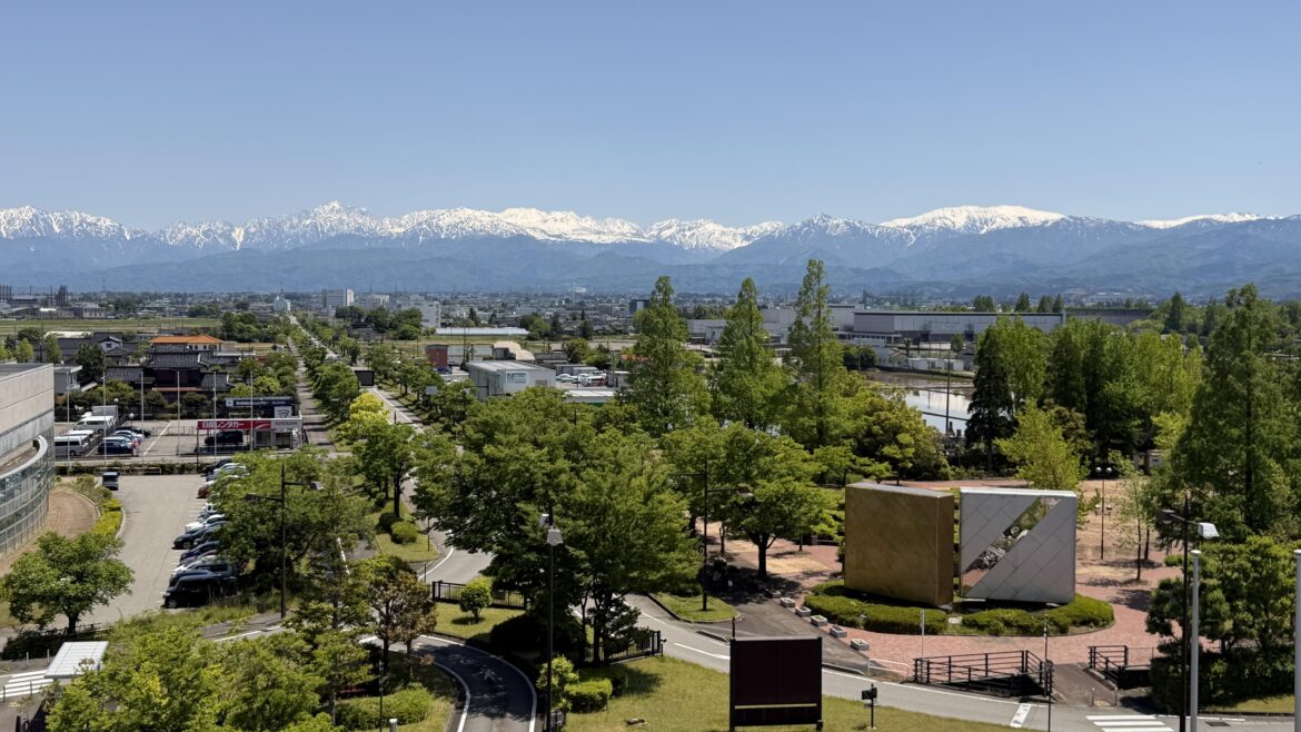Tateyama Mt Range View from Toyama Airport