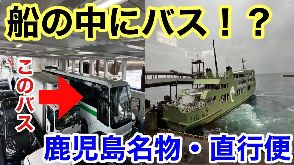 【前代未聞】バスのまま船に突っ込む!? 鹿児島が誇る日本唯一の「海をゆく路線バス」が凄すぎた
