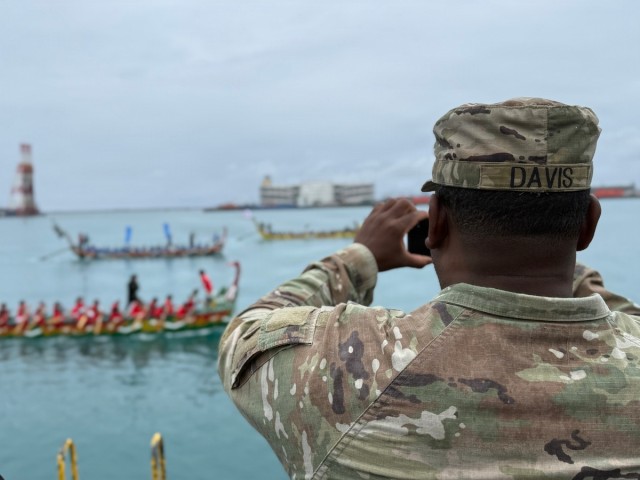 U.S. Army community members participate in Okinawa’s Naha Haarii
