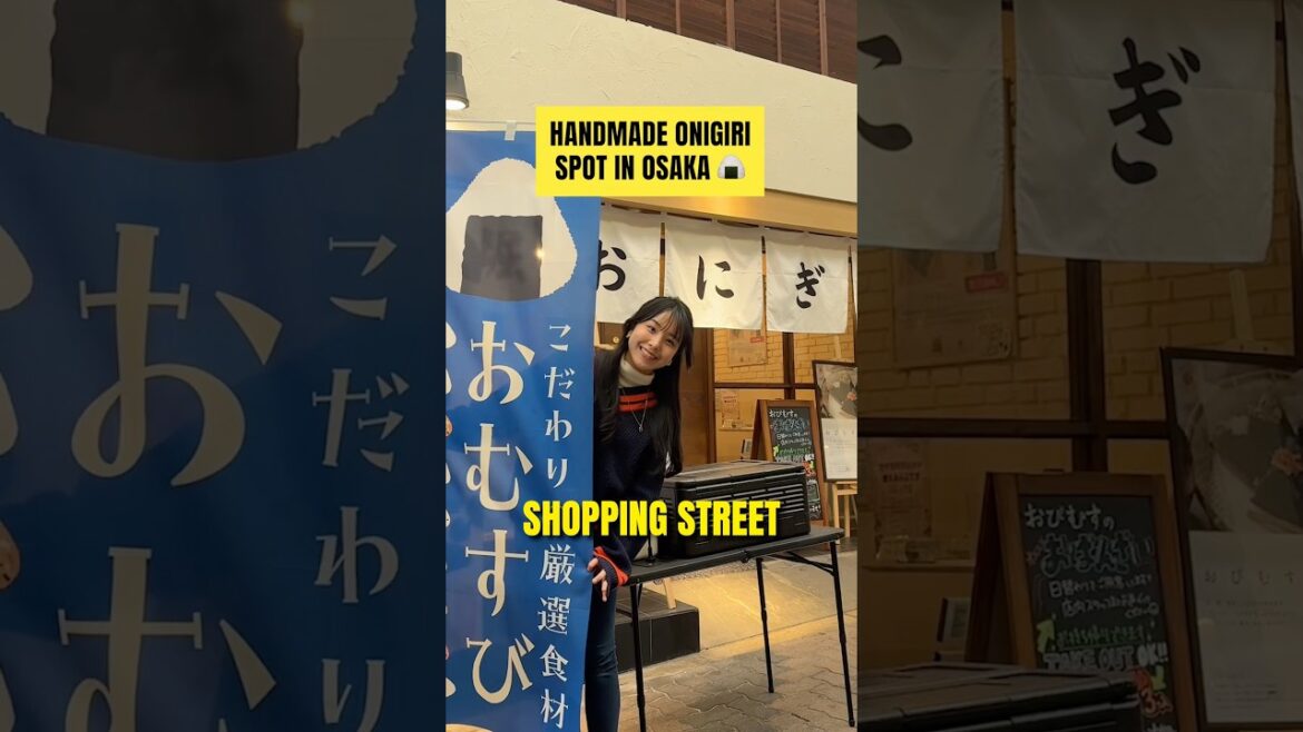 Handmade Onigiri in Osaka🍙 #japantravel #japantrip #osakatravel