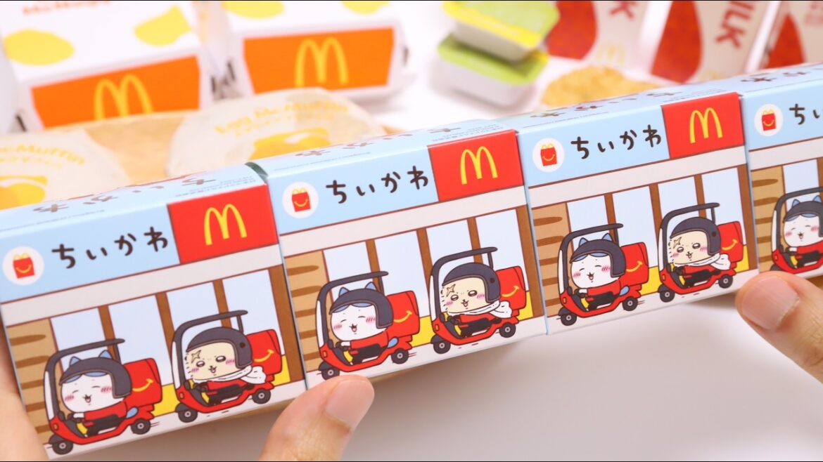 Mcdonald's Japan Collaborate with Chiikawa🍔ASMR & Unboxing (For Collectors)