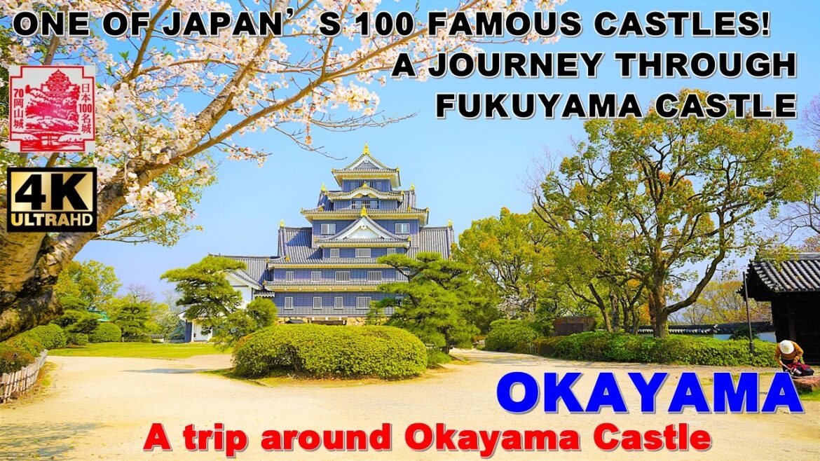 (Dubbed) 4K Journey to Okayama Castle in Cherry Blossom Season!