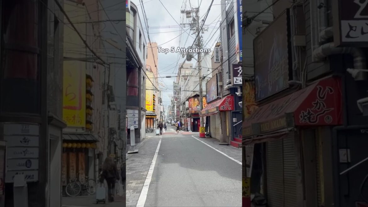 Top 5 in Osaka, Japan #japan #youtube #travel #shorts #shortsvideo #travelvlog #food #tour #fyp