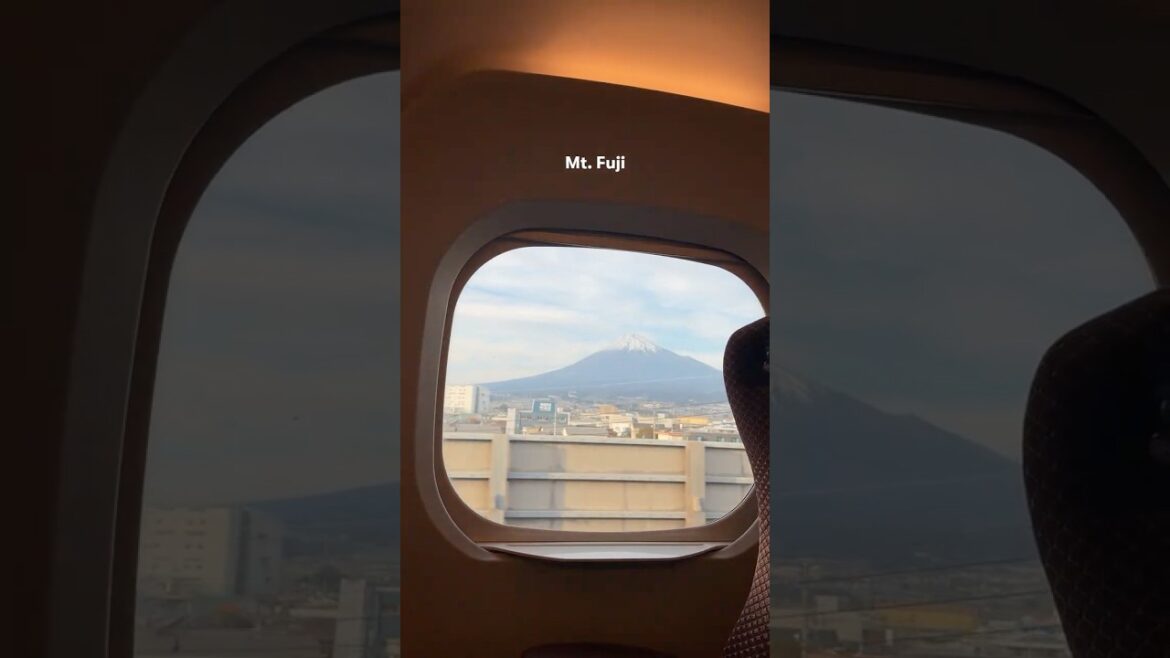 Mt. Fuji From a Train Window