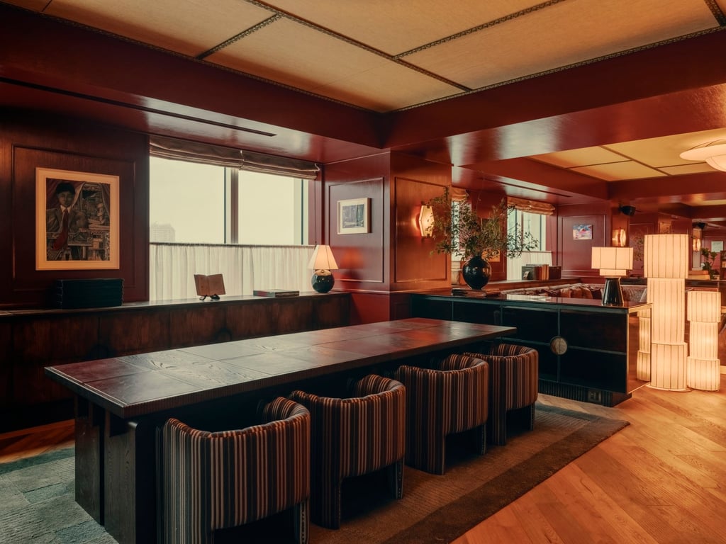 Members of Soho House can work at communal tables. Photo: Handout