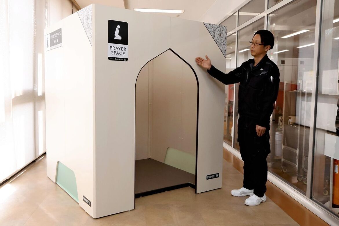 Inspired by Malaysian friend, Japanese manufacturer develops compact prayer room for Muslims to make travel easier