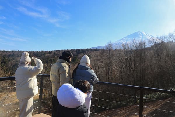 View of Mount Fuji from new observation deck